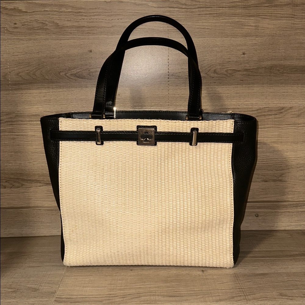 Kate Spade Large Houston Street Straw Bag large version *not crossbody*